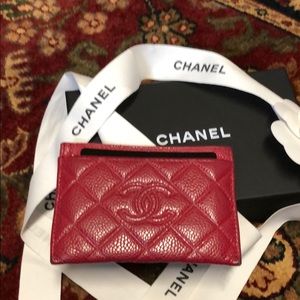 Chanel red card/ money holder